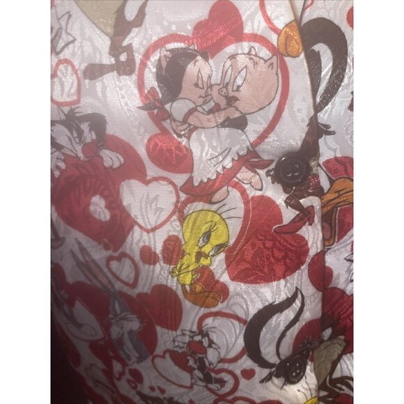 Looney Tunes Vest Valentines Day Cartoon Characters One Size Polyester - Picture 6 of 15